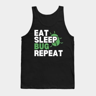 Eat Sleep Code Repeat Funny Developer Tank Top